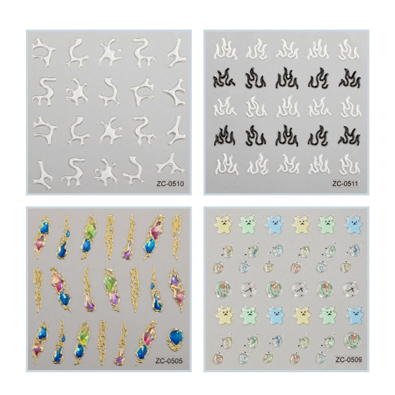 4 листа 5D наклейки для ногтей Love Nail Decals Самоклеящиеся рисунки для ногтей
4 листа 5D наклейки для ногтей Love Nail Decals Самоклеящиеся рисунки для ногтей