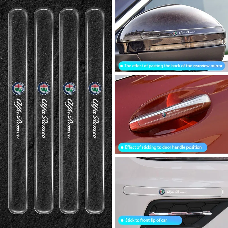 Car Door Handle Scratch Protective Transparent Anti-collision Protection Strip for Alfa Romeo Mito GT Giulia Giulietta Stelvio
Car Door Handle Scratch Protective Transparent Anti-collision Protection Strip for Alfa Romeo Mito GT Giulia Giulietta Stelvio