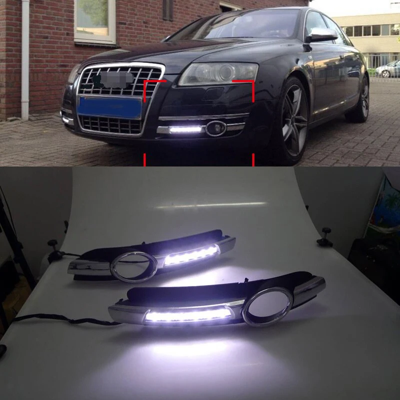 2 Pack LED DRL Daytime Running Lights Car Flash for Audi A6 C6 2005 - 2008 Daylight Waterproof with Turn Signal Lights
2 Pack LED DRL Daytime Running Lights Car Flash for Audi A6 C6 2005 - 2008 Daylight Waterproof with Turn Signal Lights