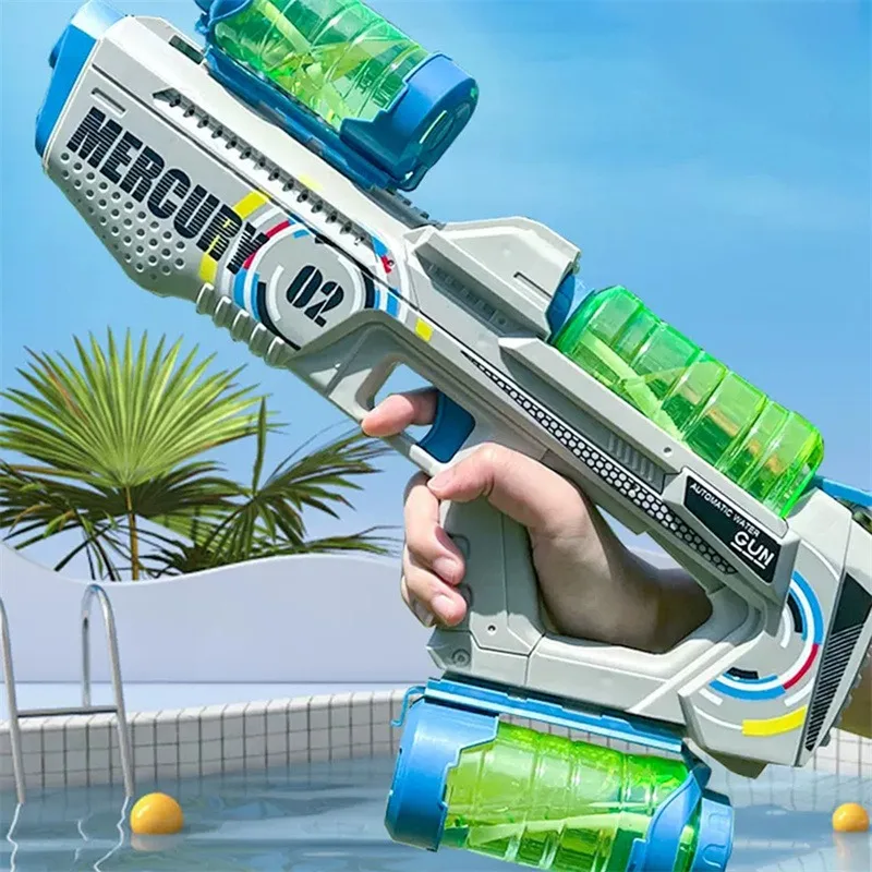 Electric Continuous Firing Water Gun, Fully Automatic Luminous Water Blaster Gun, Summer Outdoor Pool Toy for Adult Kid Boy Gift
Electric Continuous Firing Water Gun, Fully Automatic Luminous Water Blaster Gun, Summer Outdoor Pool Toy for Adult Kid Boy Gift