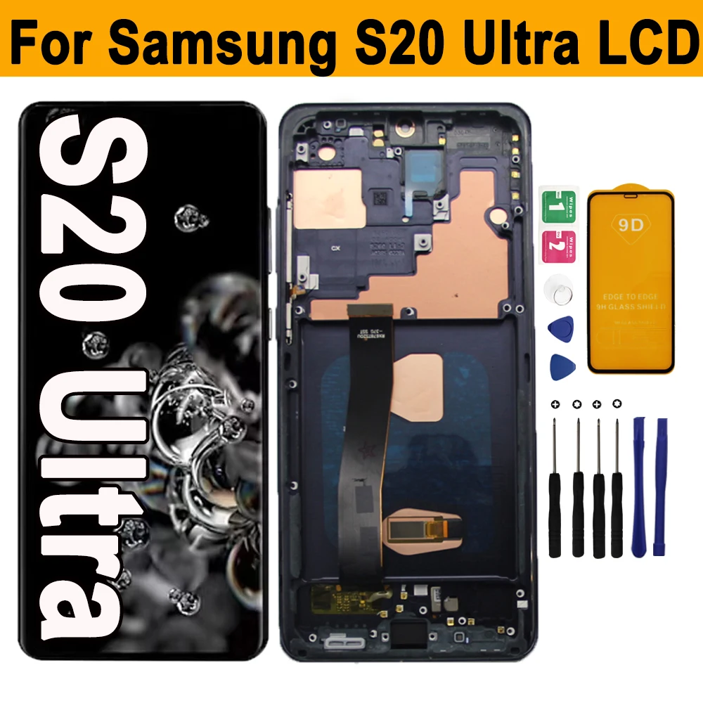 6.9" NEW OLED For Samsung Galaxy S20 Ultra LCD Display Touch Screen Digitizer with Frame for Samsung S20U G988F G988B/DS LCD
6.9" NEW OLED For Samsung Galaxy S20 Ultra LCD Display Touch Screen Digitizer with Frame for Samsung S20U G988F G988B/DS LCD