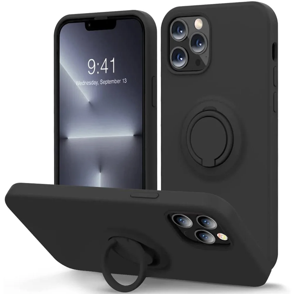 Silicone Case with Ring Stand Holder for IPhone 13 Pro Max 11 12 Mini 12Pro 13Pro X XS XR IPhone13 Black Blue Cover Accessories
Silicone Case with Ring Stand Holder for IPhone 13 Pro Max 11 12 Mini 12Pro 13Pro X XS XR IPhone13 Black Blue Cover Accessories