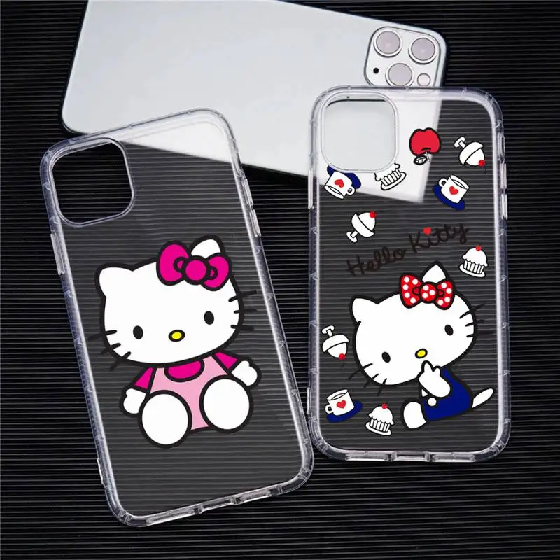 Cute Kawaii Cat Hello Kittiy Phone Case For iphone 13 12 11 Pro Max Mini XS Max 8 7 Plus X SE 2020 XR Transparent cover
Cute Kawaii Cat Hello Kittiy Phone Case For iphone 13 12 11 Pro Max Mini XS Max 8 7 Plus X SE 2020 XR Transparent cover
