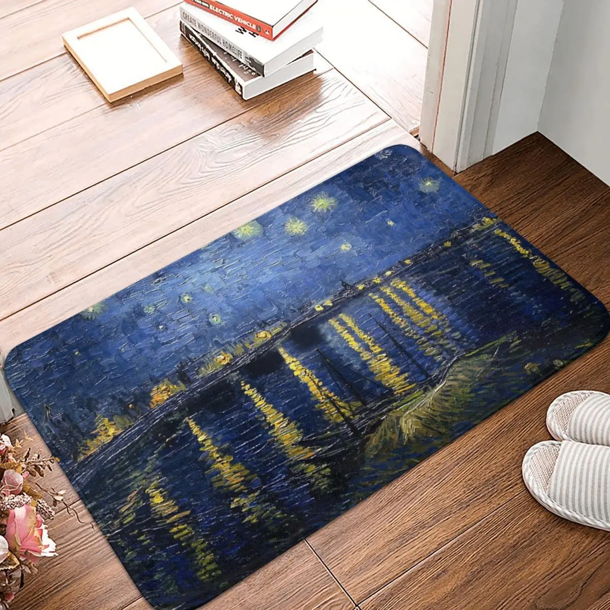 Van Gogh Starry Night Over The Rhone Mat Flannel Rug Non-Slip Absorbent Mat for Living Room Kitchen Balcony Mats Decoration
Van Gogh Starry Night Over The Rhone Mat Flannel Rug Non-Slip Absorbent Mat for Living Room Kitchen Balcony Mats Decoration