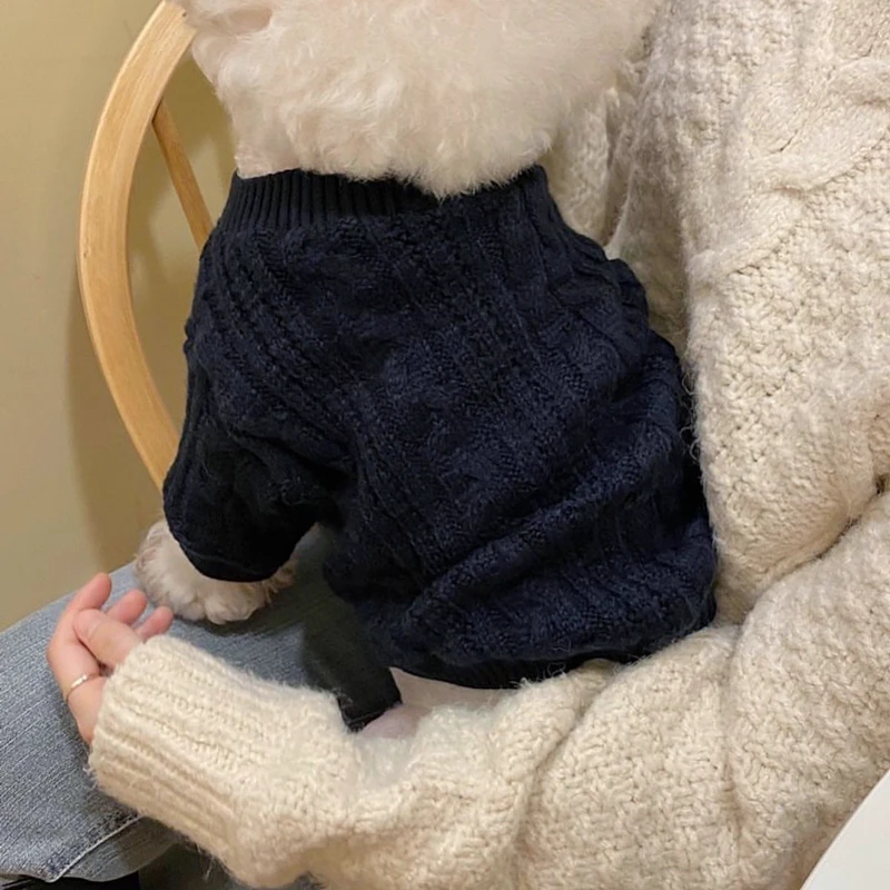 Teddy Knitwear Autumn Winter Dog Clothes Bichon Warm Sweater Pet Solid Color Sweater Puppy Soft Two-legged Clothes Pet Supplies
Teddy Knitwear Autumn Winter Dog Clothes Bichon Warm Sweater Pet Solid Color Sweater Puppy Soft Two-legged Clothes Pet Supplies