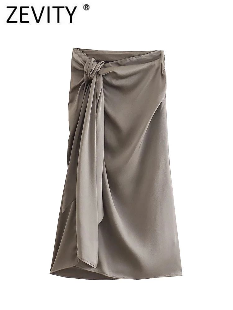 Zevity Women Elegant Knotted Design Solid Split Midi Skirt Faldas Mujer Female Summer Side Zipper Slim Vestidos QUN645
Zevity Women Elegant Knotted Design Solid Split Midi Skirt Faldas Mujer Female Summer Side Zipper Slim Vestidos QUN645