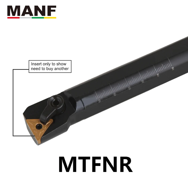 

MANF S20R-MTFNR16 токарные инструменты 16 мм 20 мм 25 мм токарный станок с ЧПУ Резак держатель инструментов TNMG вставки внутренние держатели сверлильного инструмента