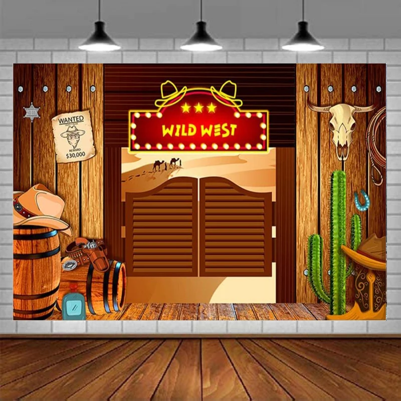 Photography Backdrop Western Cowboy Party Bounty Hat Gun Background Animal Skull Cactus Wine Barrel Photo Booth Banner Decor
Photography Backdrop Western Cowboy Party Bounty Hat Gun Background Animal Skull Cactus Wine Barrel Photo Booth Banner Decor