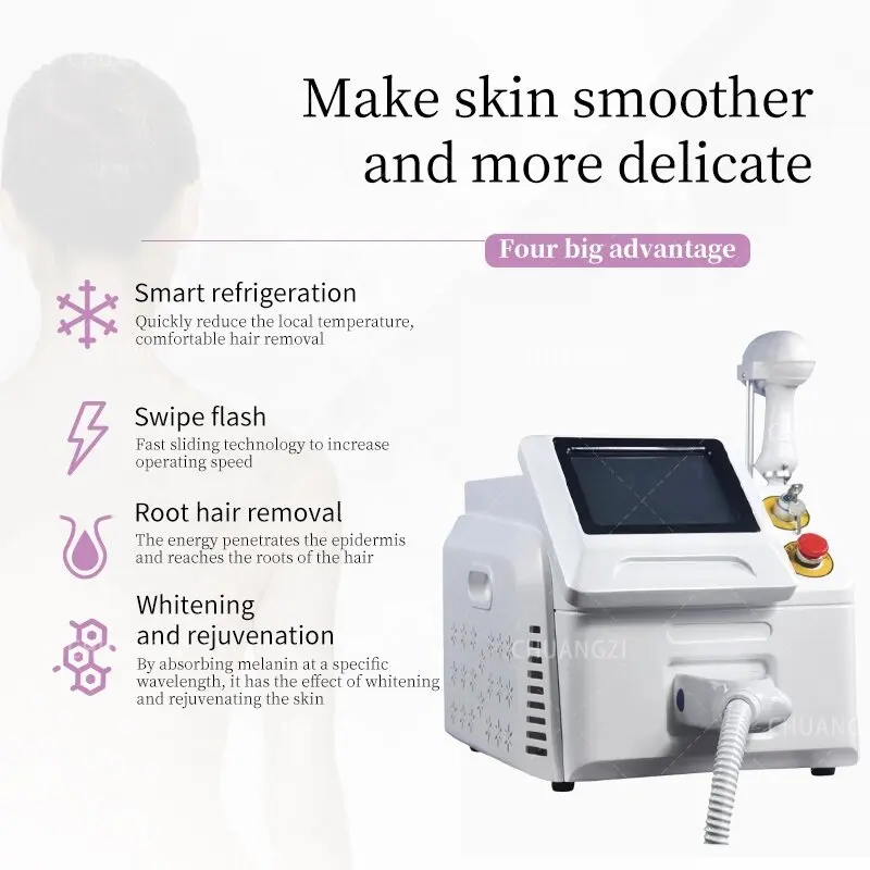 1200W 808Nm 755 1064nm Diode Laser Device Hair Removal Alexandrite Laser for best hair removal effect 2022
1200W 808Nm 755 1064nm Diode Laser Device Hair Removal Alexandrite Laser for best hair removal effect 2022