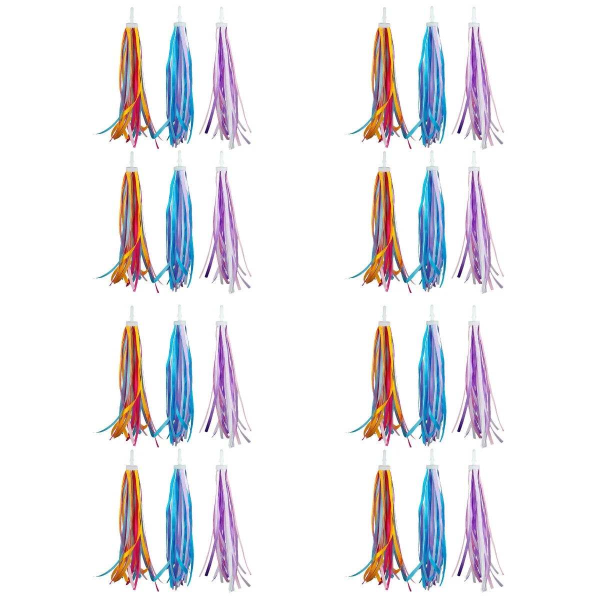 24 pcs Kid's Bike Handlebar Streamers Scooter Colorful Ribbons Tassel Bike Accessories
24 pcs Kid's Bike Handlebar Streamers Scooter Colorful Ribbons Tassel Bike Accessories
