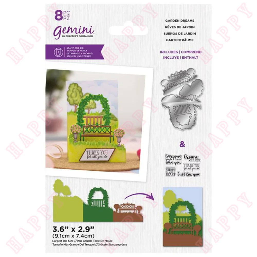 Metal Cutting Dies And Clear Stamps Garden Dreams For DIY Craft Making Greeting Card Scrapbooking Decoration Embossing Template
Metal Cutting Dies And Clear Stamps Garden Dreams For DIY Craft Making Greeting Card Scrapbooking Decoration Embossing Template