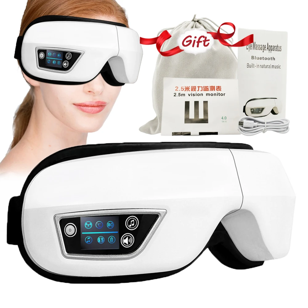 Eye Massager 6D Smart Airbag Vibration Eye Care Instrument Hot Compress Bluetooth Eye Massage Glasses Fatigue Pouch & Wrinkle
Eye Massager 6D Smart Airbag Vibration Eye Care Instrument Hot Compress Bluetooth Eye Massage Glasses Fatigue Pouch & Wrinkle