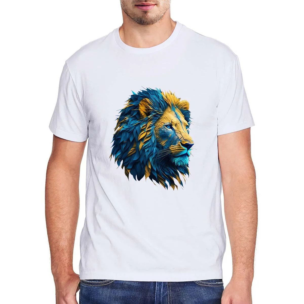 Painted Lion Printing 100% Cotton EU Size Men's Summer T-Shirt Fashion Novelty Women Casual Streetwear Clothing
Painted Lion Printing 100% Cotton EU Size Men's Summer T-Shirt Fashion Novelty Women Casual Streetwear Clothing