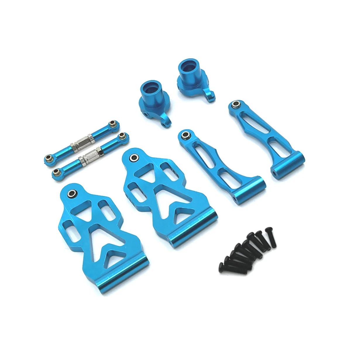 For SCY 1/16 JJRC Remote Control Car Spare Parts, Metal Upgrade and Modification, Front Car Vulnerable Parts, Blue 
For SCY 1/16 JJRC Remote Control Car Spare Parts, Metal Upgrade and Modification, Front Car Vulnerable Parts, Blue