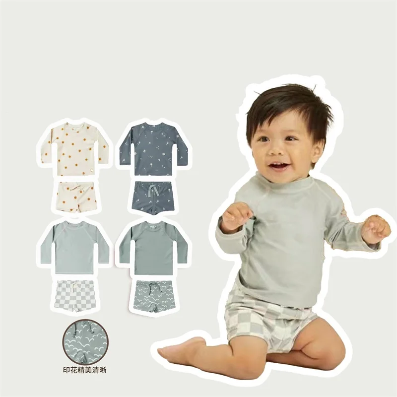 Kids Swimwears For Boys Girls Children Soild Color Long-S leeved Quick-Drying Clothes Hawaii Bathing Suits Stylish Baby Swimsuit
Kids Swimwears For Boys Girls Children Soild Color Long-S leeved Quick-Drying Clothes Hawaii Bathing Suits Stylish Baby Swimsuit