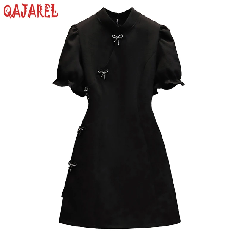 Women White Chiffon Jacquard Puff Sleeve Mini Dress Summer Fashion Light Beach Sundress 2022 Black Korean Vintage Hepburn Dress
Women White Chiffon Jacquard Puff Sleeve Mini Dress Summer Fashion Light Beach Sundress 2022 Black Korean Vintage Hepburn Dress