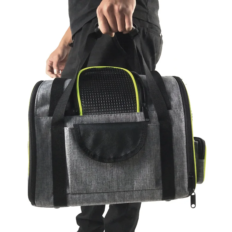 Soft Pet Carriers Portable Breathable Foldable Bag Cat Dog Backpack Bags Outgoing Travel Pets Handbag with Locking Safety Zipper
Soft Pet Carriers Portable Breathable Foldable Bag Cat Dog Backpack Bags Outgoing Travel Pets Handbag with Locking Safety Zipper