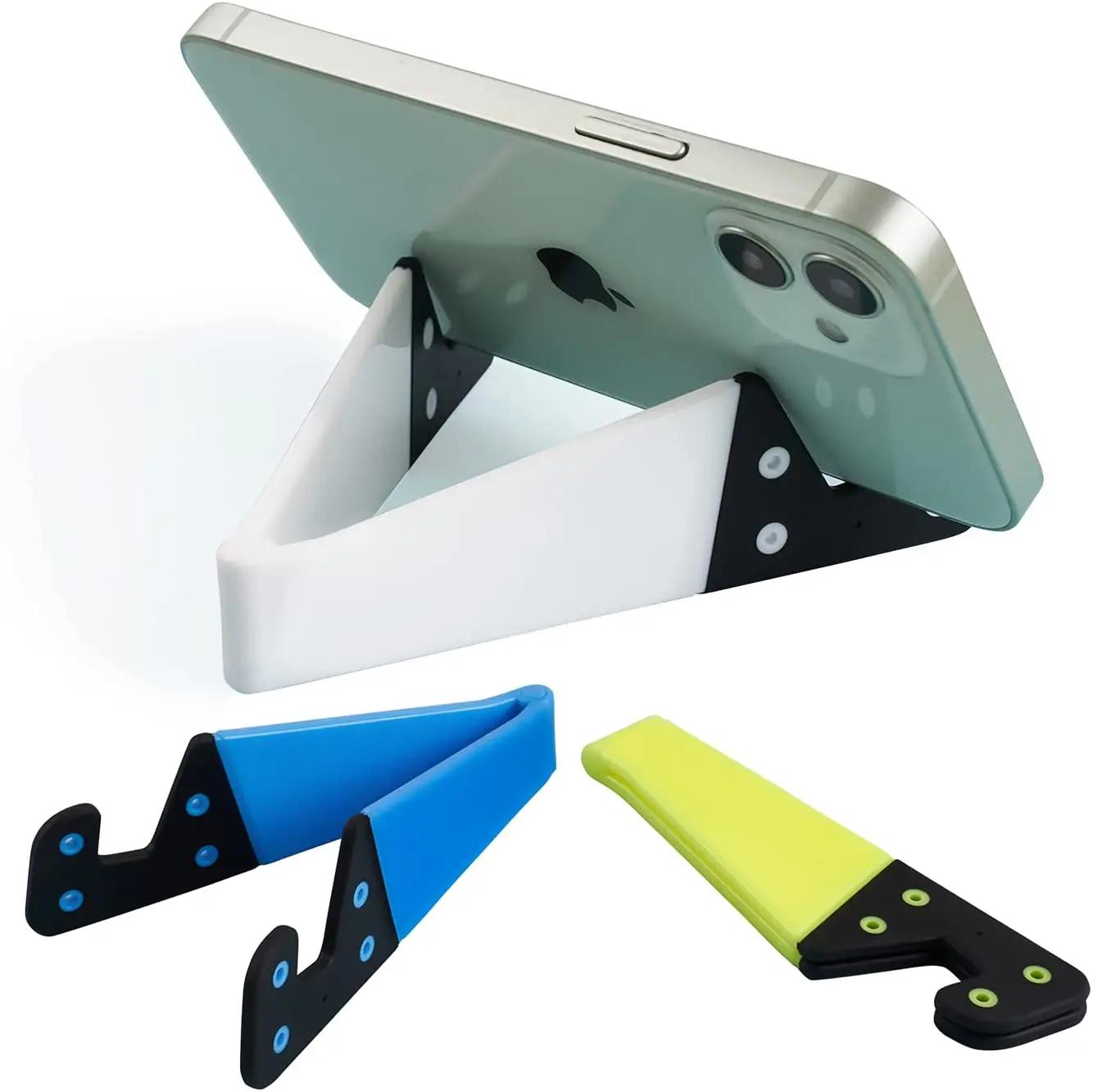 

Portable Cell Phone Stand for Desk, Foldable Pocket Travel Mobile Phone Holder, Upgrade Universal V Smartphone Kickstand Mount