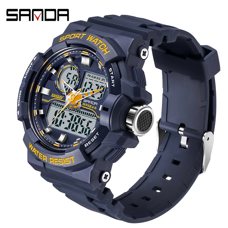 SANDA 2022 Top Brand Luxury Military Men's Watches 50M Waterproof Wristwatch Quartz Watch for Men Clock relogio masculino 6025
SANDA 2022 Top Brand Luxury Military Men's Watches 50M Waterproof Wristwatch Quartz Watch for Men Clock relogio masculino 6025