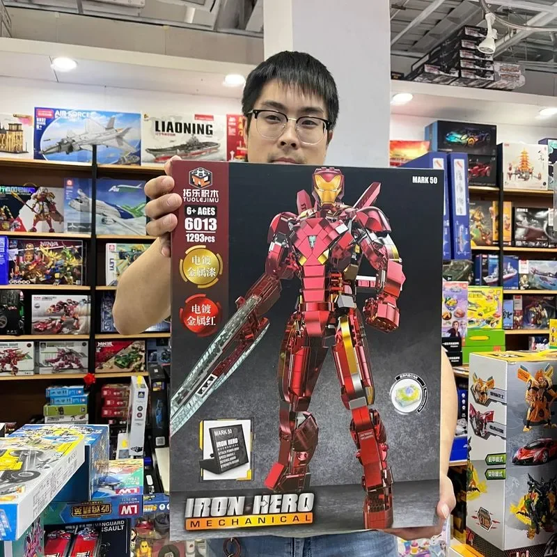 Tl6013 Superhero Series 1293pcs Iron Man Mk50 Anime Figure With Electroplated Parts Model Assembly Building Block Toy
Tl6013 Superhero Series 1293pcs Iron Man Mk50 Anime Figure With Electroplated Parts Model Assembly Building Block Toy