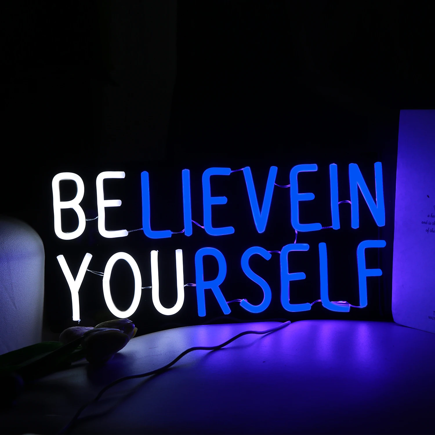 Надпись Believe in Yourself неоновая с питанием от USB для декора комнаты, искусство стен с регулируемой яркостью для детской спальни офиса бара
Надпись Believe in Yourself неоновая с питанием от USB для декора комнаты, искусство стен с регулируемой яркостью для детской спальни офиса бара
