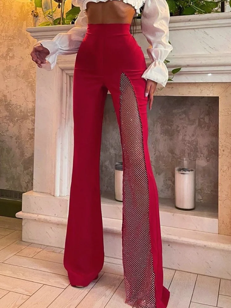 2023 New Sexy Mesh Patchwork One Shoulder Playsuits Women Elegant Solid Skinny Flare Pant Jumpsuit Fashion Lady Party Streetwear
2023 New Sexy Mesh Patchwork One Shoulder Playsuits Women Elegant Solid Skinny Flare Pant Jumpsuit Fashion Lady Party Streetwear