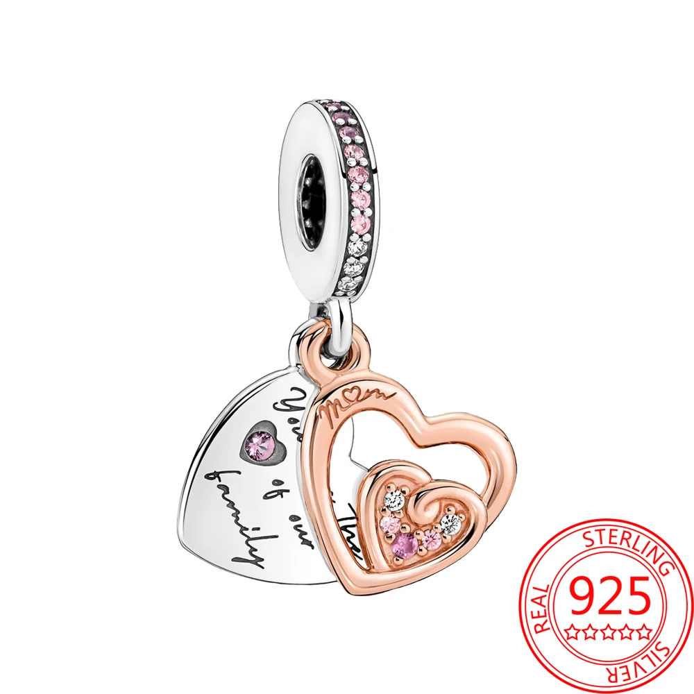New Entwined Infinite Hearts Double Dangle Charm 925 Sterling Silver Bead Fit Original Bracelet for Pendant Jewelry Gift
New Entwined Infinite Hearts Double Dangle Charm 925 Sterling Silver Bead Fit Original Bracelet for Pendant Jewelry Gift