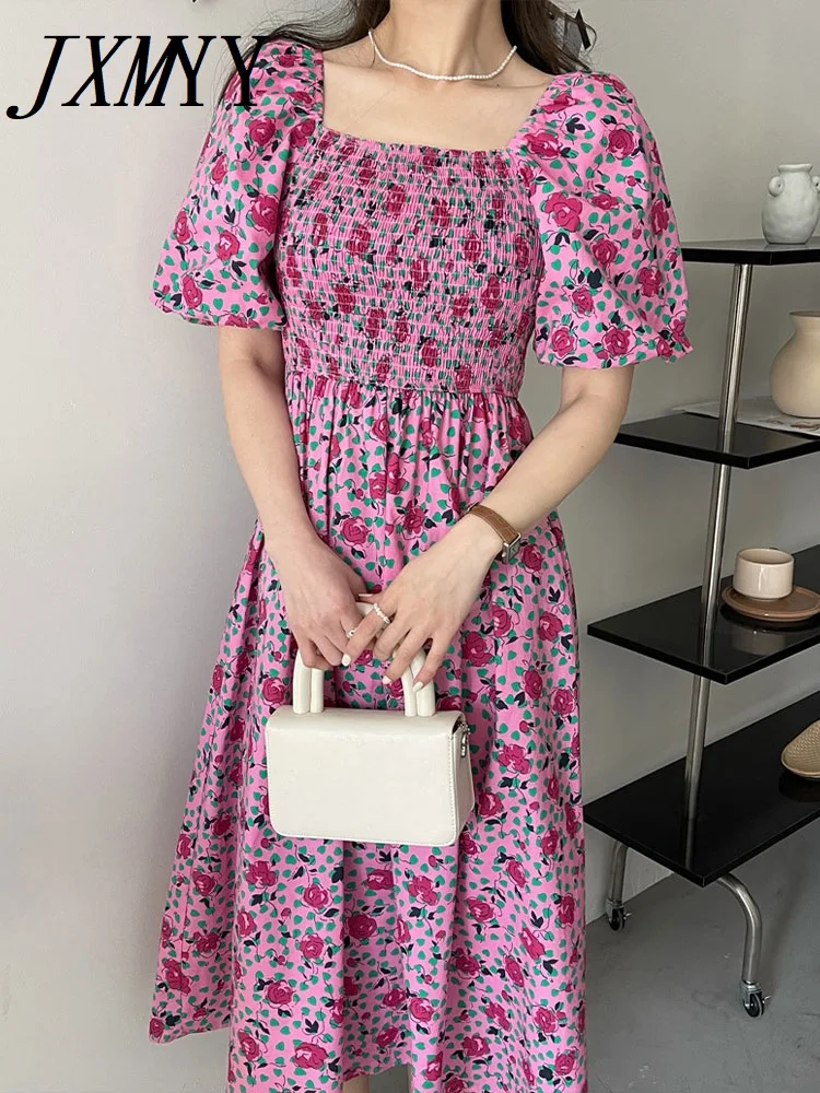 JXMYY 2022 Summer Fashion Elegant Temperament Square Neck Floral Skirt Women's Retro Dress Pure Desire Style Mid-Length Skirt
JXMYY 2022 Summer Fashion Elegant Temperament Square Neck Floral Skirt Women's Retro Dress Pure Desire Style Mid-Length Skirt