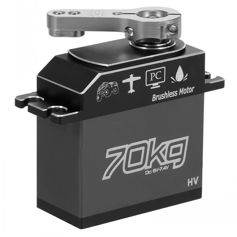 GX3370BLS 70KG Digital Servo IP67 Metal Gear Brushless Servo For 1/10 1/8 1/5 RC Car Crawler RC Boat Airplane
GX3370BLS 70KG Digital Servo IP67 Metal Gear Brushless Servo For 1/10 1/8 1/5 RC Car Crawler RC Boat Airplane