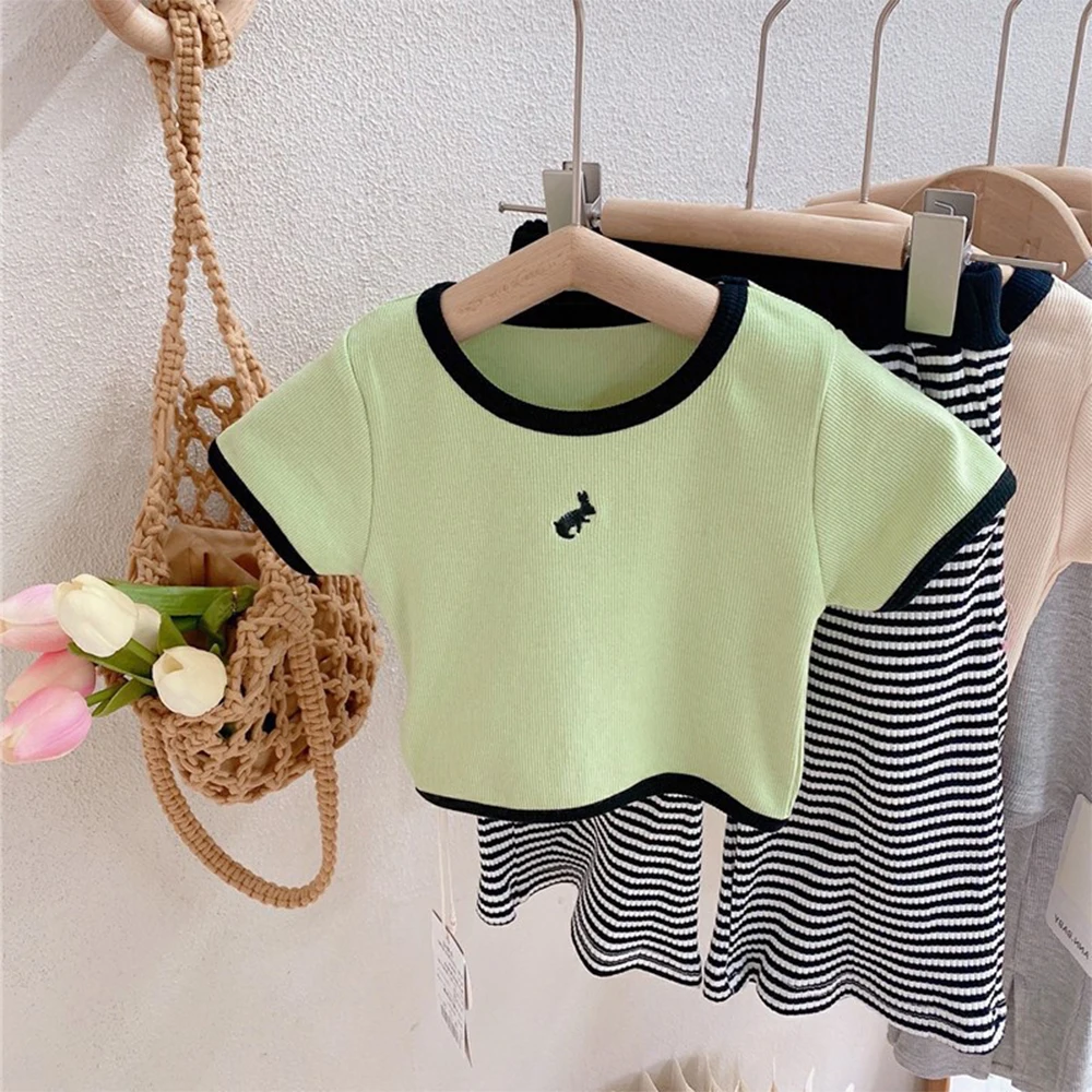 Melario Casual Kids Sets New Polo Shirt Short-Sleeved + Striped Trousers Pants Suit Baby Girl Summer T-shirt 2pcs Sets Outfits
Melario Casual Kids Sets New Polo Shirt Short-Sleeved + Striped Trousers Pants Suit Baby Girl Summer T-shirt 2pcs Sets Outfits