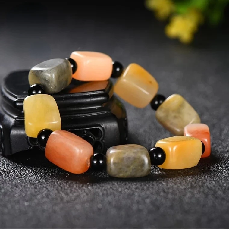 Natural Xinjiang Hetian Green Colorful Golden Silk Beads Jade Bracelet Jade Beads Gemstone Bracelets
Natural Xinjiang Hetian Green Colorful Golden Silk Beads Jade Bracelet Jade Beads Gemstone Bracelets
