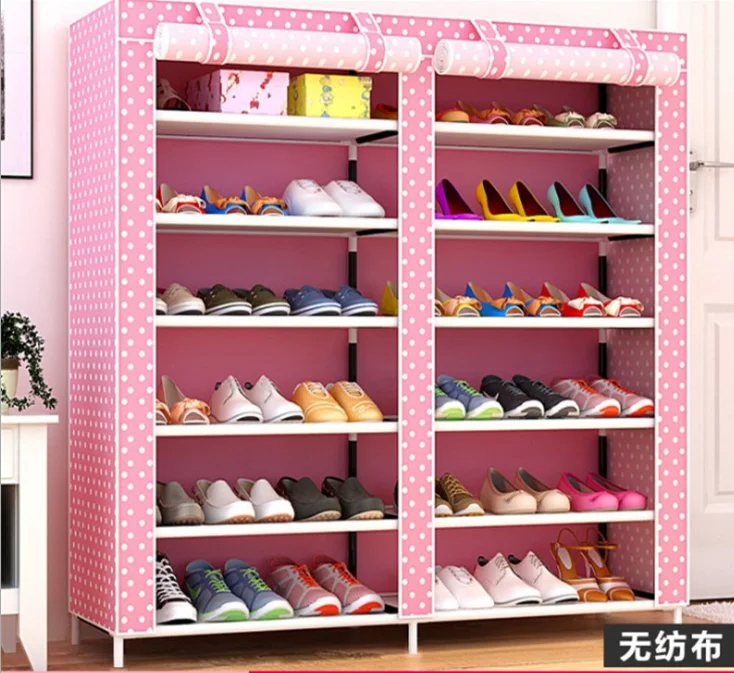 Simple shoe cabinet non-woven shoe rack modern simple double row six-layer thickened dust-proof cloth shoe cabinet
Simple shoe cabinet non-woven shoe rack modern simple double row six-layer thickened dust-proof cloth shoe cabinet