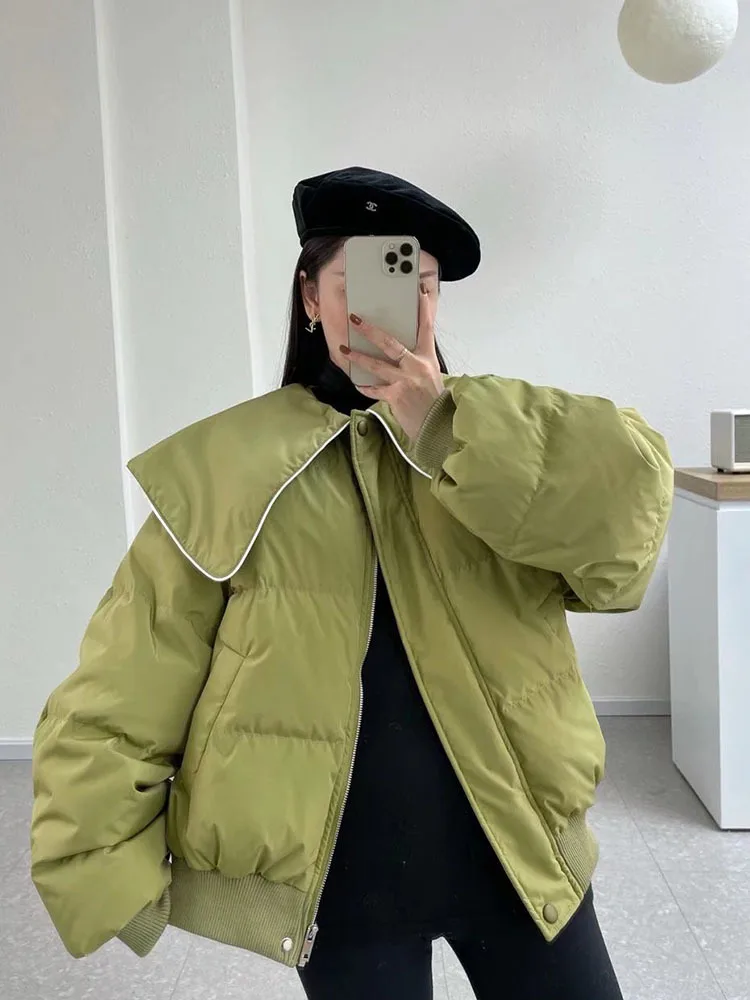 2022 New White Duck Down Casual Solid Color Winter Women Loose Shawl Collar Coat Thick Warm Simple Outerwear Fashion Streetwear
2022 New White Duck Down Casual Solid Color Winter Women Loose Shawl Collar Coat Thick Warm Simple Outerwear Fashion Streetwear