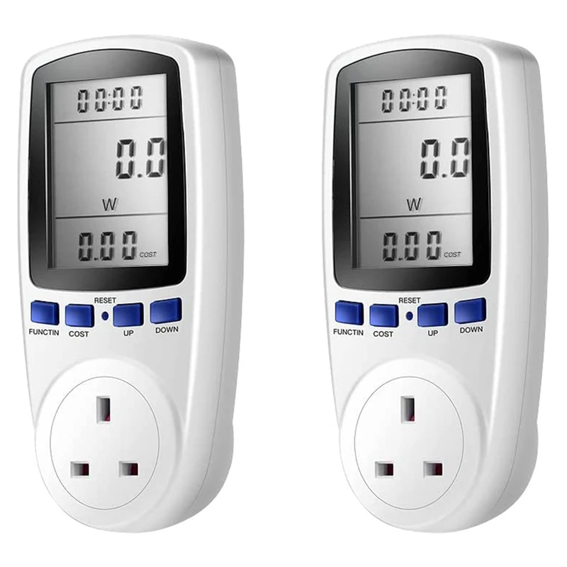 2 Pack Plug Electricity Power Consumption Meter, Power Meter Energy Monitor Electricity Usage Monitor UK Plug
2 Pack Plug Electricity Power Consumption Meter, Power Meter Energy Monitor Electricity Usage Monitor UK Plug