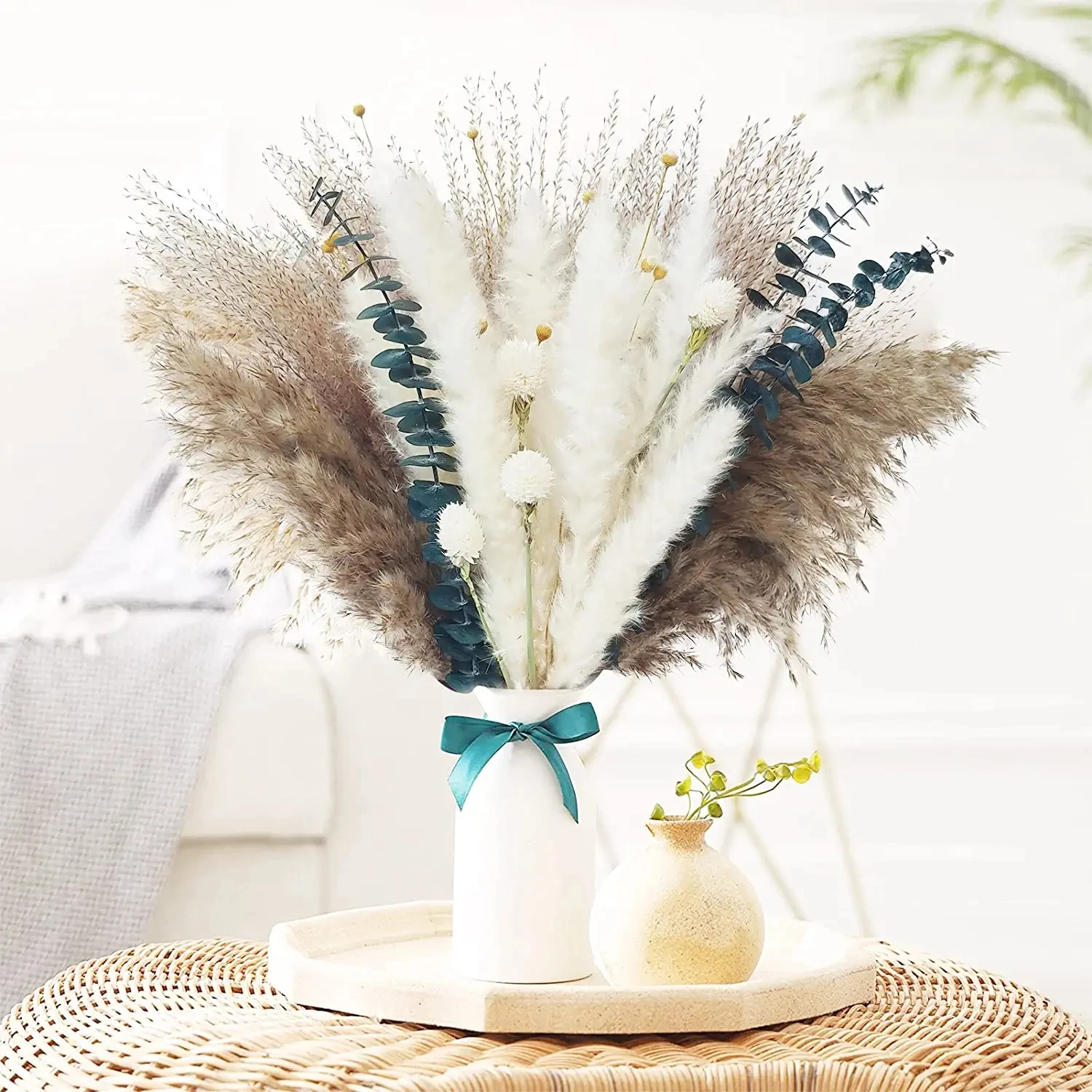 60Pcs/Set Dried Flowers Eternal Eucalyptus Bunny Tail Pampas Grass Preserved Bouquet DIY Wedding Mother's Party Gift Room Decor
60Pcs/Set Dried Flowers Eternal Eucalyptus Bunny Tail Pampas Grass Preserved Bouquet DIY Wedding Mother's Party Gift Room Decor