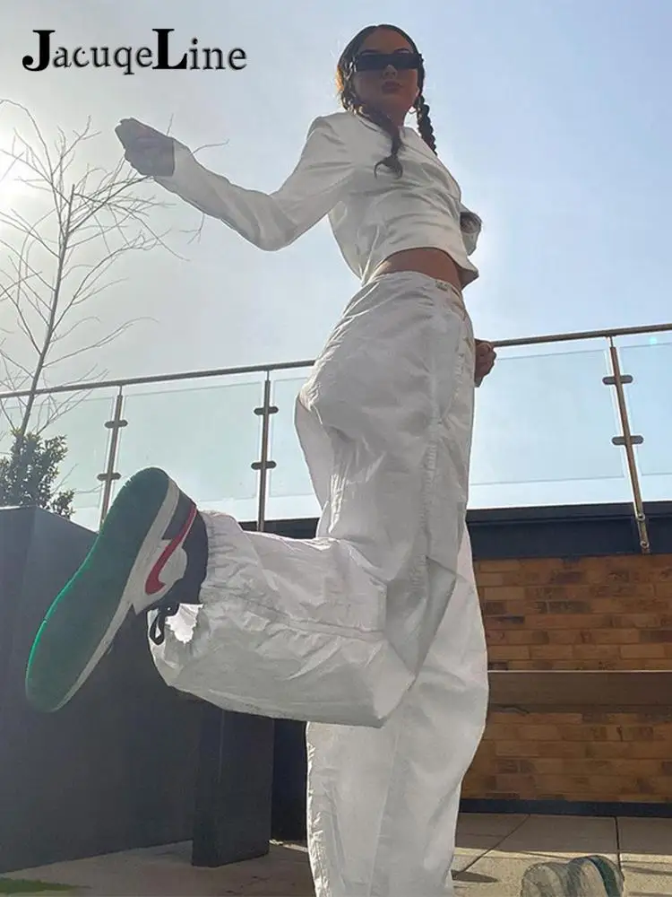 Jacuqeline 2022 Casual Drawstring y2k Pants Cargo Women Low Waist Loose Baggy Joggers Trousers harajuku Wide Leg Sweatpants
Jacuqeline 2022 Casual Drawstring y2k Pants Cargo Women Low Waist Loose Baggy Joggers Trousers harajuku Wide Leg Sweatpants