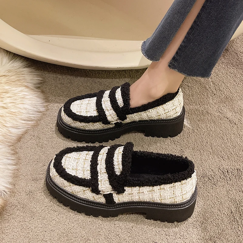 Slip On Shoes For Women Loafers Fur Mixed Colors Casual Female Sneakers Flats Shallow Mouth Autumn Clogs Platform Round Toe Slip
Slip On Shoes For Women Loafers Fur Mixed Colors Casual Female Sneakers Flats Shallow Mouth Autumn Clogs Platform Round Toe Slip