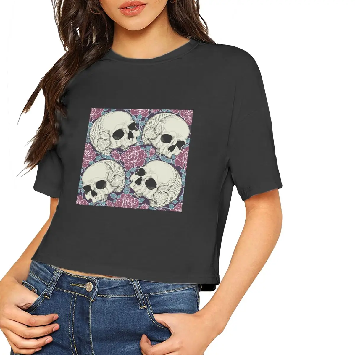 T Shirt Women Tops Skull Printed Short Sleeve Funny Girls Sexy Tops Women Clothing Graphic Tee Kawaii Clothes
T Shirt Women Tops Skull Printed Short Sleeve Funny Girls Sexy Tops Women Clothing Graphic Tee Kawaii Clothes