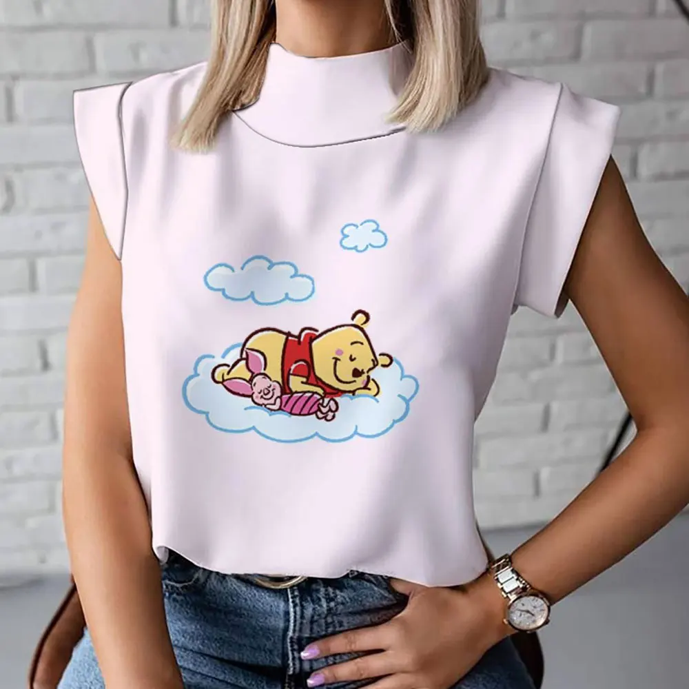 Winnie the Pooh Cartoon Disney 2023 Summer New Harajuku Street Print Ladies T-shirt Sleeveless Top Loose and Versatile Vest
Winnie the Pooh Cartoon Disney 2023 Summer New Harajuku Street Print Ladies T-shirt Sleeveless Top Loose and Versatile Vest