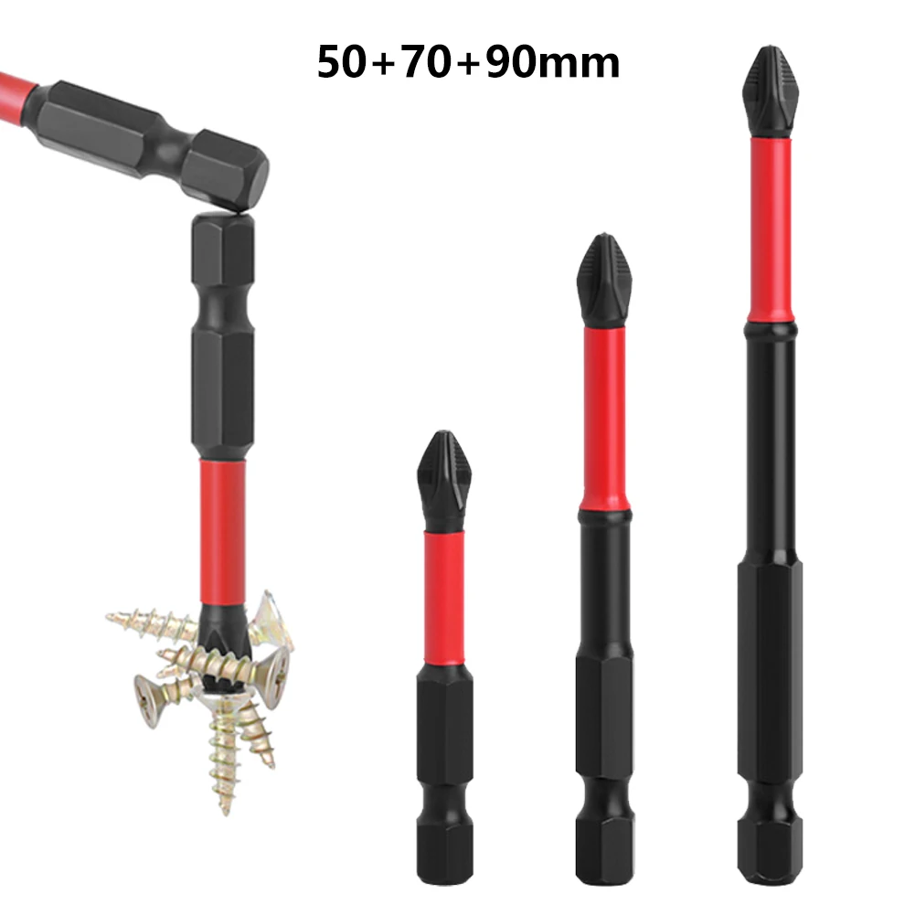3Pcs PH2 Magnetic Electric Screwdriver Bits 50-90mm Cross Non-Slip Batch Head Hex Shank For Electrician Socket Repairing Tools
3Pcs PH2 Magnetic Electric Screwdriver Bits 50-90mm Cross Non-Slip Batch Head Hex Shank For Electrician Socket Repairing Tools