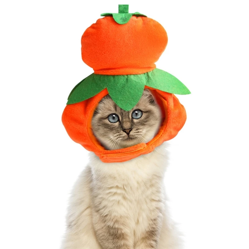 

Pets Cat Role-Playing Costume Accessories Funny Cute Gourd Shape Kitten Hat Festival Party Cosplay Pet Headgear Photography Prop