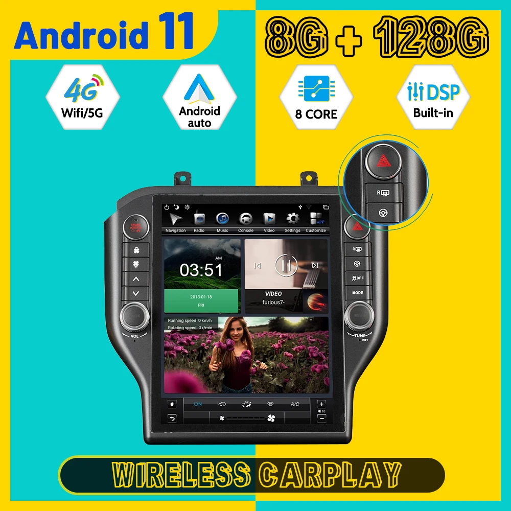 For Ford Mustang 2015 -2021 Car Radio GPS Navigation Android 11.0 Multimedia Player Tesla Style Audio Stereo Head Unit Carplay
For Ford Mustang 2015 -2021 Car Radio GPS Navigation Android 11.0 Multimedia Player Tesla Style Audio Stereo Head Unit Carplay