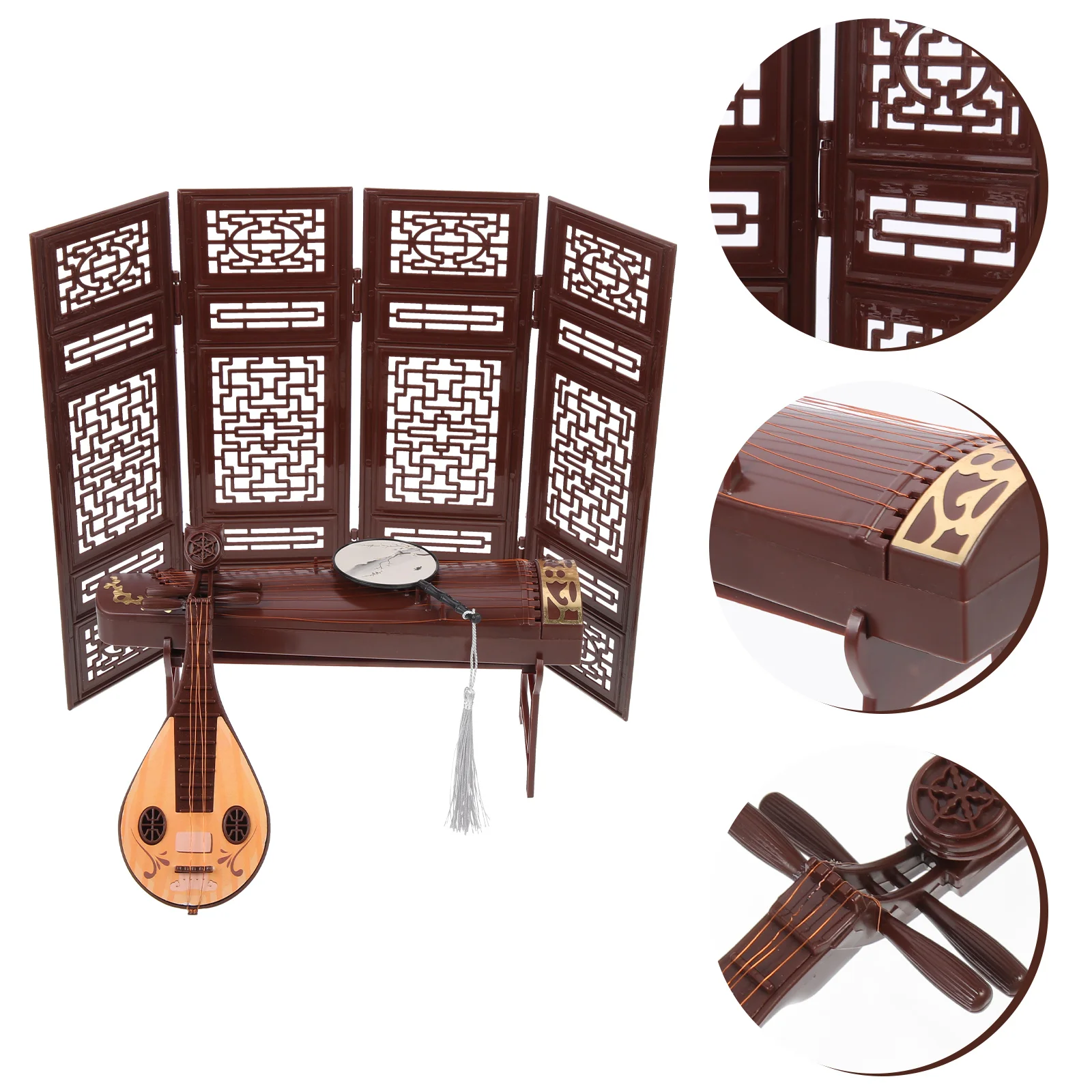 4 Pcs Home Decoration Ornaments Chinese Style Fan Model Miniature Guzheng Small House Accessories Desktop Office
4 Pcs Home Decoration Ornaments Chinese Style Fan Model Miniature Guzheng Small House Accessories Desktop Office