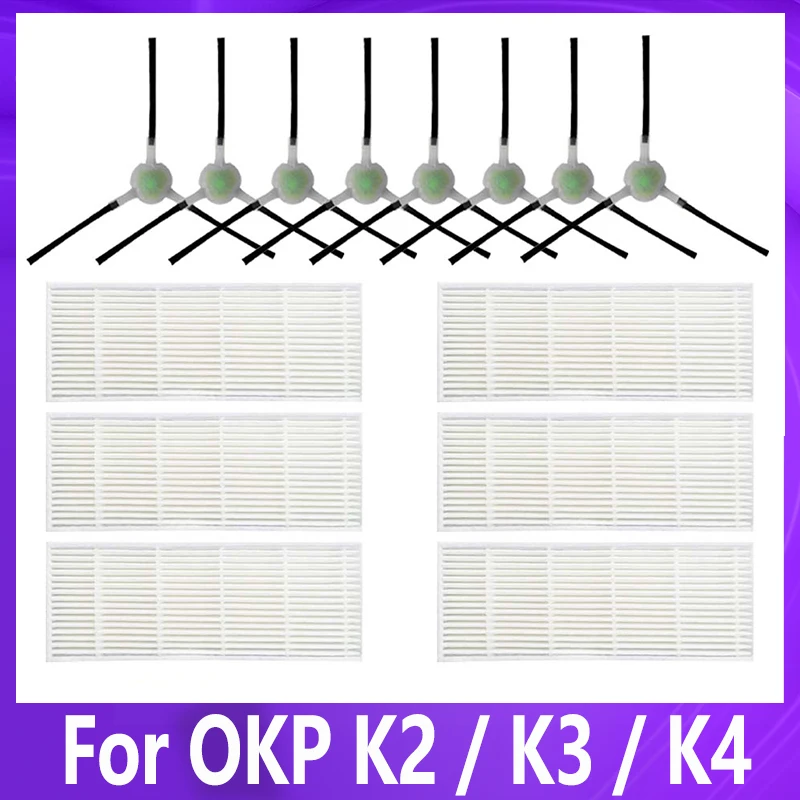 For OKP K2 / K3 / K4 / Lefant M210 / M210S / M210B / M213 Side Brush Hepa Filter Robot Vacuums Spare Part Accessory
For OKP K2 / K3 / K4 / Lefant M210 / M210S / M210B / M213 Side Brush Hepa Filter Robot Vacuums Spare Part Accessory
