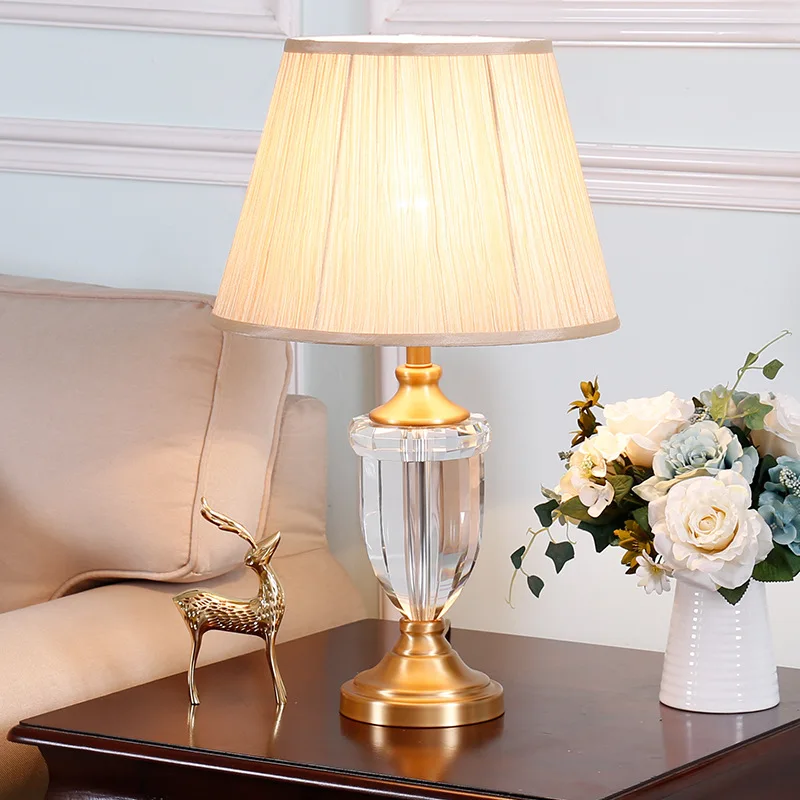 European Modern Simple Crystal Table Lamp for Living Room Bedroom Bedside Lamp Study Golden E27 Desk Lamp Home Decor Luxury
European Modern Simple Crystal Table Lamp for Living Room Bedroom Bedside Lamp Study Golden E27 Desk Lamp Home Decor Luxury