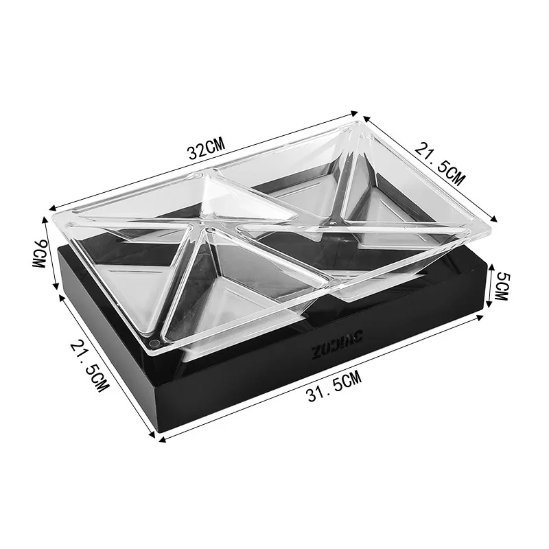 KTV Luminous Snack Plate Bar Fruit Plate Colorful Creative Snack Plate Platter Polygon Stainless Steel Dessert Stand
KTV Luminous Snack Plate Bar Fruit Plate Colorful Creative Snack Plate Platter Polygon Stainless Steel Dessert Stand