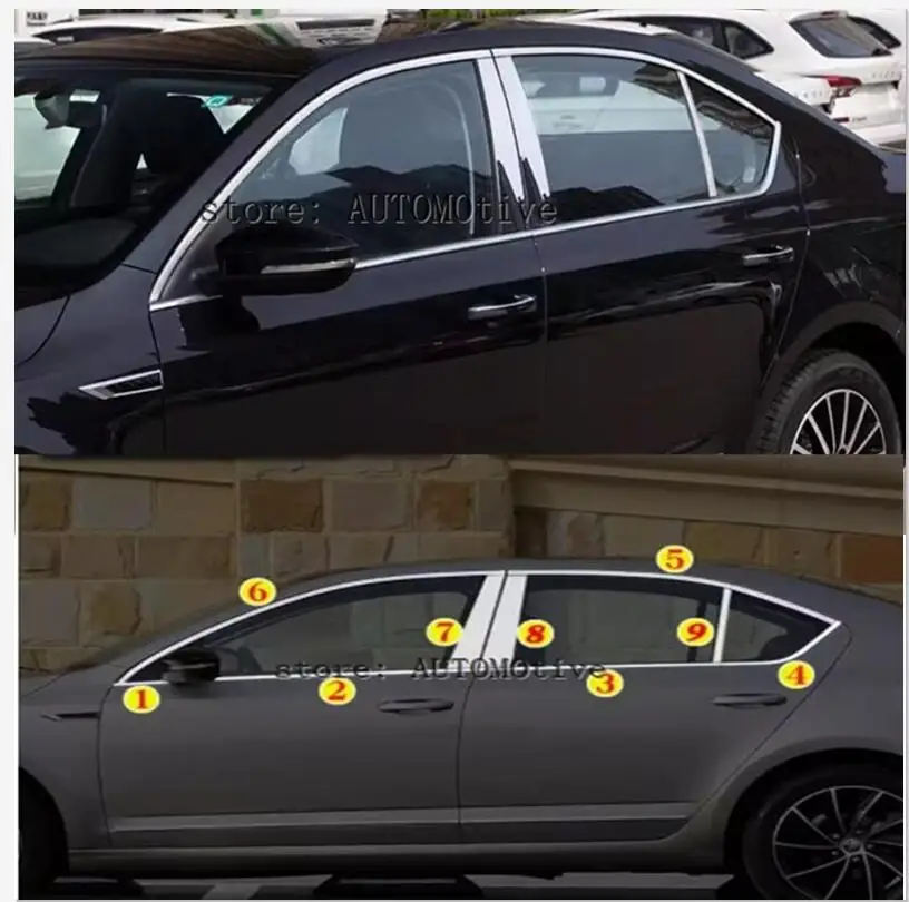 Stainless Steel Full Kit Window Sill Frame Cover Molding 18pcs For Skoda Octavia A7 MK3 2015 2016 2017 2018 2019 2020
Stainless Steel Full Kit Window Sill Frame Cover Molding 18pcs For Skoda Octavia A7 MK3 2015 2016 2017 2018 2019 2020