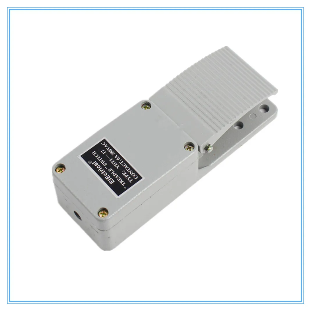 Foot Pressure Switch Pedal YDT1-17 Aluminum Shell With KH9011 6A 380V
Foot Pressure Switch Pedal YDT1-17 Aluminum Shell With KH9011 6A 380V