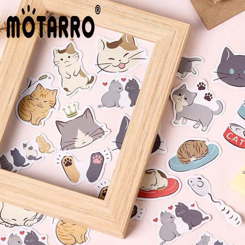 MOTARRO 45pcs Kawaii Cats Decorative Stickers Cute Scrapbooking Stick Label Diary Journal Stickers Stationery Album Stickers
MOTARRO 45pcs Kawaii Cats Decorative Stickers Cute Scrapbooking Stick Label Diary Journal Stickers Stationery Album Stickers