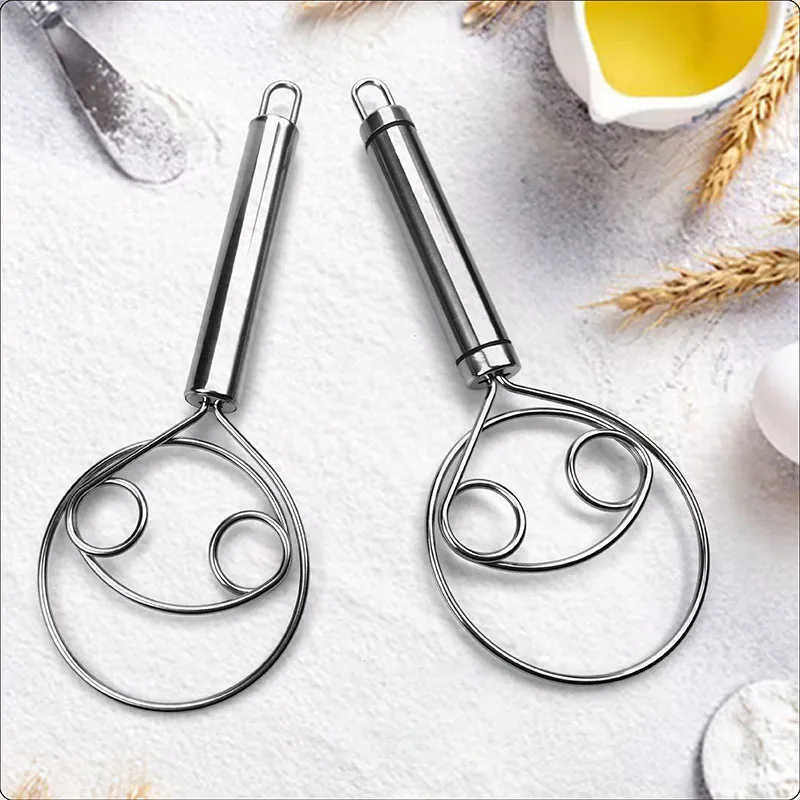 Danish Dough Whisk, Flour Whisk, Stainless Steel Dough Whisk Mixer Blender, Bread Making Tools Suitable for Baking Mixing Sticks
Danish Dough Whisk, Flour Whisk, Stainless Steel Dough Whisk Mixer Blender, Bread Making Tools Suitable for Baking Mixing Sticks